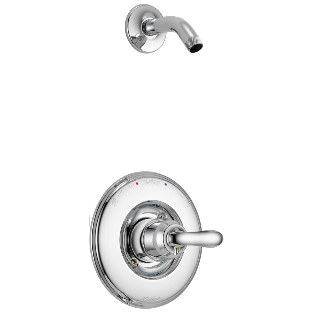 Delta Linden Chrome 1-Handle Shower Faucet Trim Kit, Valve Required