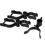 Everbilt 2-3/8 in. Chain Link Fence Black Walk-Through Gate Hardware Set