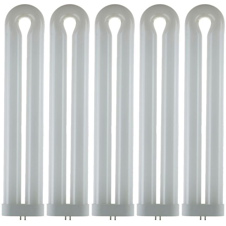 14.75 in. 50-Watt T10 U-Bent Ful Fluorescent Tube Light Bulb Black Light (5-Pack) - Super Arbor