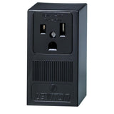 50 Amp Double Pole Single Outlet, Black - Super Arbor