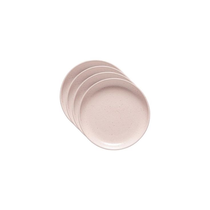 Pacifica Marshmallow Rose Bread Plate (Set of 4)