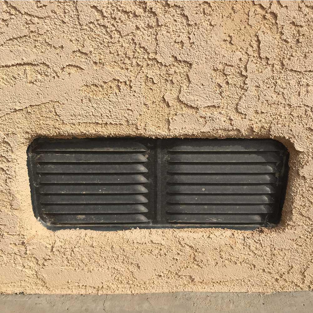 14 in. x 6 in. Galvanized Steel Foundation Vent - Super Arbor