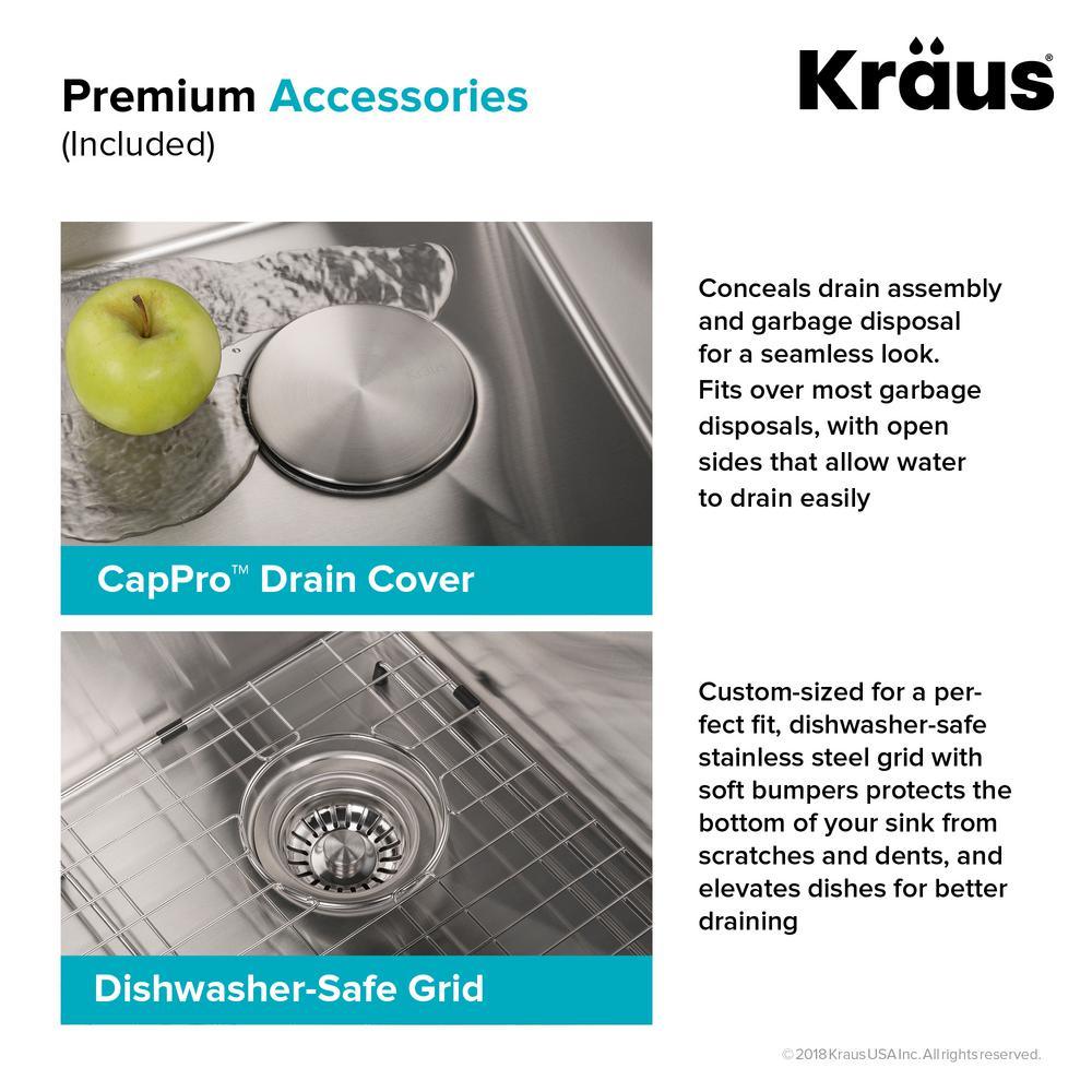 Pax Drop-In Stainless Steel 33 in. 2-Hole 50/50 Double Bowl Kitchen Sink - Super Arbor