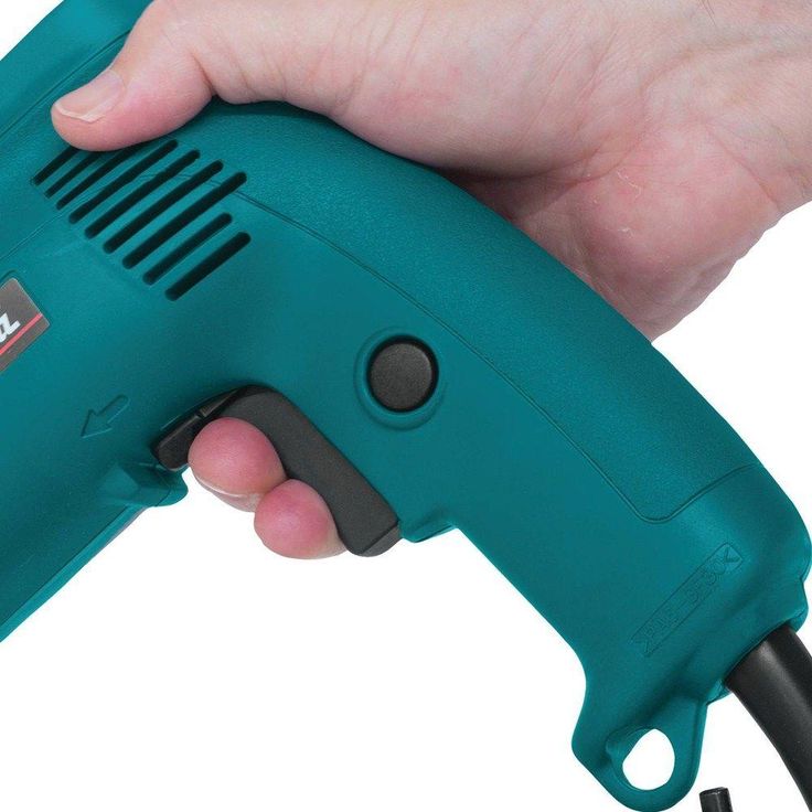 4.9 Amp 3/8 in. Corded Low Noise (79dB) Variable Speed Drill with Keyless Chuck and Hard Case