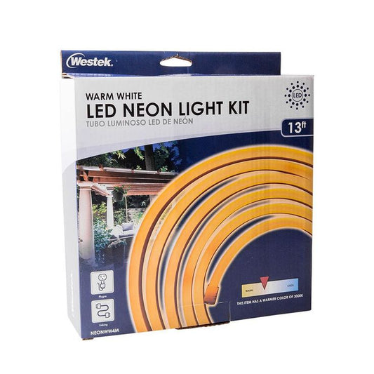 Indoor/Outdoor 13.1 ft. Neon LED Warm White Rope Light Kit