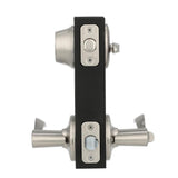 Balboa Satin Nickel Exterior Entry Door Lever and Single Cylinder Deadbolt Combo Pack - Super Arbor