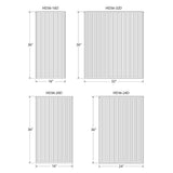 36 in. H x 32 in. L Hot Water Panel Radiator Package in White - Super Arbor