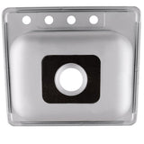 Drop-In Stainless Steel 25 in. 4-Hole Single Bowl Kitchen Sink - Super Arbor
