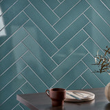 Colorplay Emerald Green 4.5x18 Crackled Glossy Ceramic Tile by Lux Tile