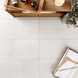 Ristretto Ice White 12x24 Matte Porcelain Tile - Lux Tile