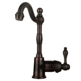 All-in-One Dual Mount Copper 16 in. Square Bar/Prep Sink with Faucet and Strainer Drain in Oil Rubbed Bronze