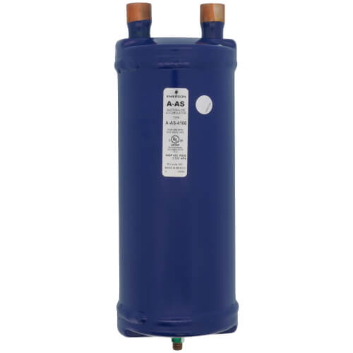 Emerson Flow Controls 060820 accumulator - detail view (Product Type: Accumulator; Type: Suction Accumulator)