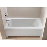 Lawson 5 ft. Rectangular Drop-in Reversible Drain Decked Bathtub in White - Super Arbor