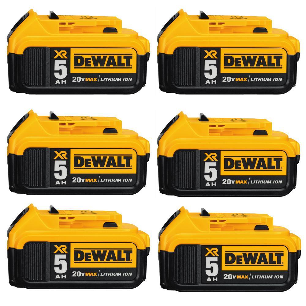 20-Volt MAX XR Premium Lithium-Ion 6.0Ah Battery Pack (9-Pack) - Super Arbor