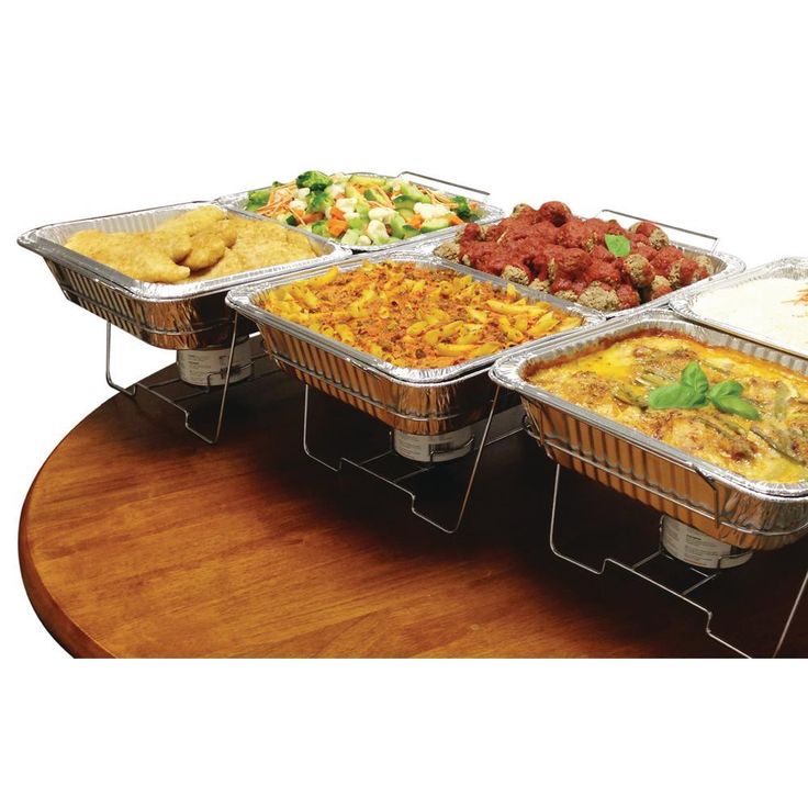 8 Qt. Capacity 24-Piece Aluminum Multi-Buffet Server Chafing Dish