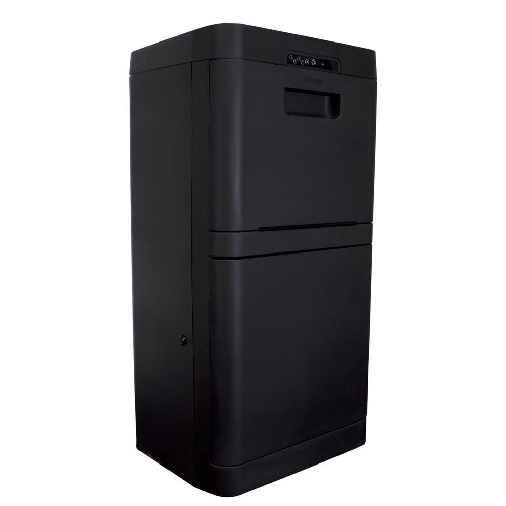 Black Floor Mount Smart Parcel Security Mailbox - Super Arbor