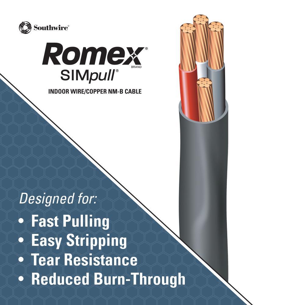 75 ft. 6/3 Stranded Romex SIMpull CU NM-B W/G Wire
