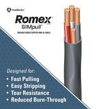 75 ft. 6/3 Stranded Romex SIMpull CU NM-B W/G Wire
