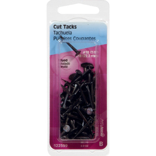 Hillman No. 18 x 7/8 in. Blue Steel Cut Tacks, 2 oz Pack