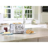 Custom Select 4-Slice Stainless Steel Toaster with Crumb Tray