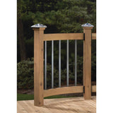 32 in. x 1 in. Black Aluminum Rectangular Baluster (14-Pack) - Super Arbor
