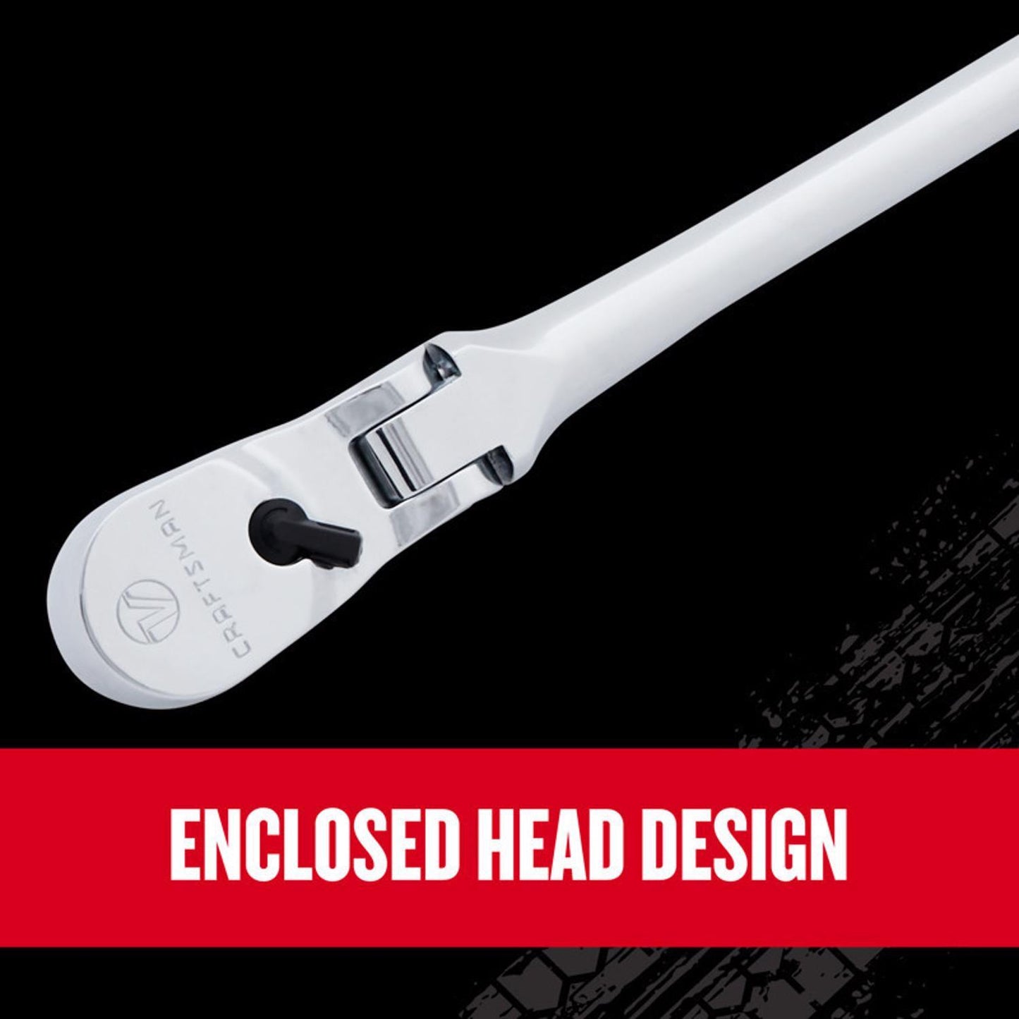 Craftsman V-Series Comfort Grip Long Flex Head Ratchet, 1/2 in. Drive, 96 Teeth