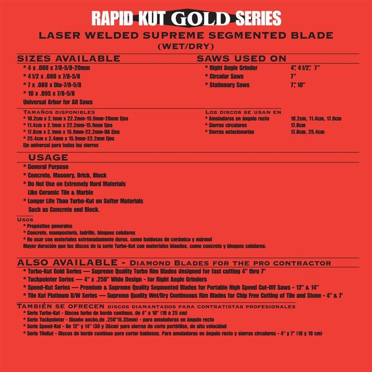 Quasar Rapid Kut Gold 4 in. Supreme Segmented Diamond Blade