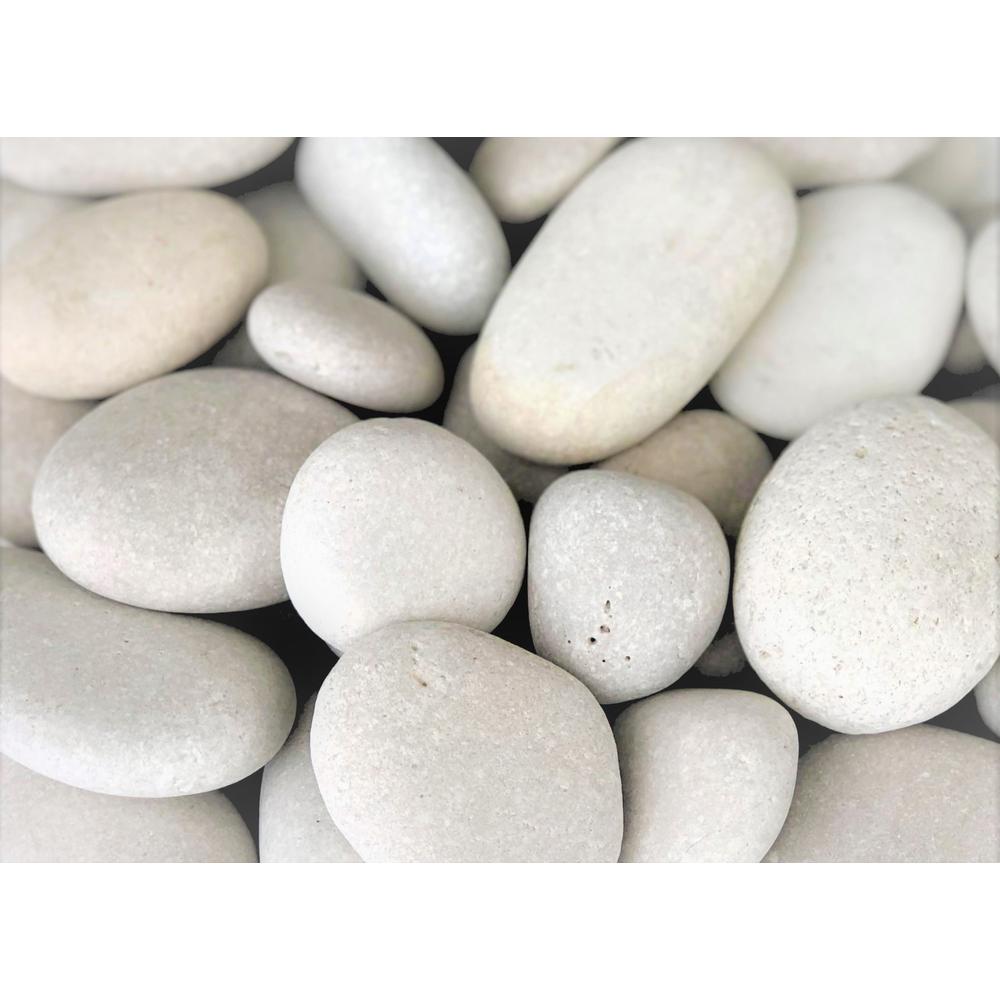 Rain Forest 0.4 cu. ft. 1 in. to 2 in. Caribbean Beach Pebble (30-Pack Pallet) - Super Arbor