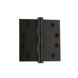 4 in. Satin Nickel Button Tip Heavy-Duty Hinge with Square Corners - Super Arbor