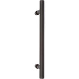 15-3/4 in. Black Barn Door Hardware Round Pull Handle - Super Arbor