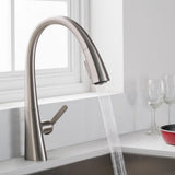 Nolen Single-Handle Pull-Down Sprayer Kitchen Faucet with 2-Function Sprayhead in all-Brite Spot Free Stainless Steel - Super Arbor