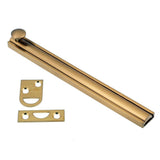 6 in. Solid Brass Satin Nickel Surface Bolt - Super Arbor