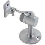 3-5/8 in. Satin Chrome Floor Stop with Holder
