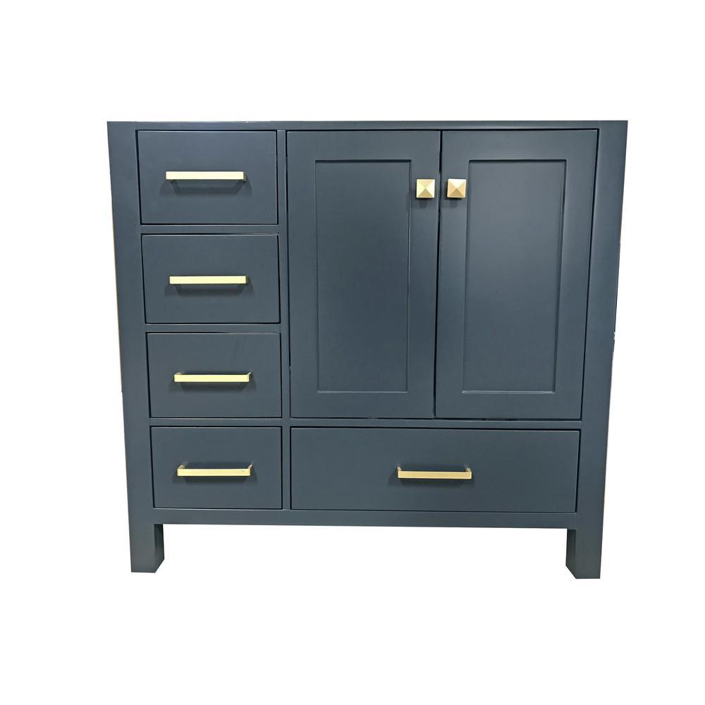 Cambridge 36 in. W Vanity Cabinet Only in White - Super Arbor