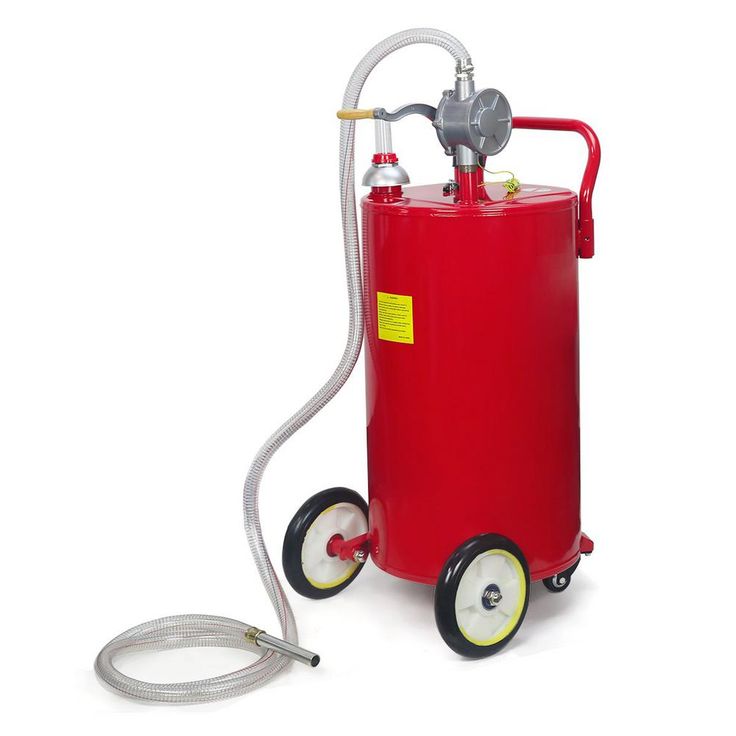XtremepowerUS 35 Gal. Portable Gas Caddy Fuel Transfer Pump Rolling Gas Can