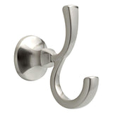 Mandara 4-Pc. Bath Hardware Set in SpotShield Brushed Nickel with Towel Ring, Toilet Paper Holder, 24" Towel Bar & Hook - Super Arbor