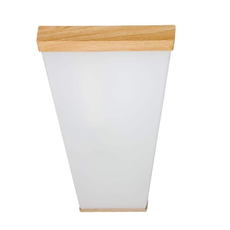 Commercial Electric 48 in. x 10 in. 4200 Lumens Light Oak Wood Painted End Caps Integrated LED Panel Light Selectable CCT Kitchen Lighting