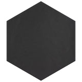 Merola Tile Hexatile Matte Nero 7 in. x 8 in. Porcelain Floor and Wall Tile (7.67 sq. ft./case)