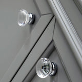 72 in. W x 21.5 in. D x 34 in. H Vanity in Cashmere Grey with Marble Vanity Top in Carrara White