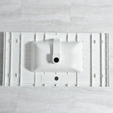Ashinton 49 in. W x 22 in. D Single Basin Solid Surface Vanity Top in Solid White with Intergrated White Basin - Super Arbor