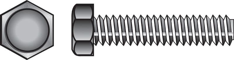 Hillman 1/4 in. Diameter x 2-1/2 in. Length Zinc-Plated Steel Hex Tap Bolts, 100-Pack