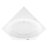 Mali 5 ft. Acrylic Corner Drop-in Air and Whirlpool Bathtub in White - Super Arbor