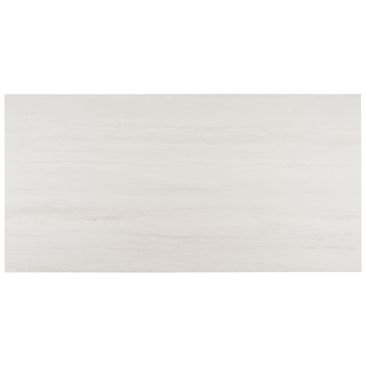 Nashville White 24x48 Matte Porcelain Tile - Travertine Look