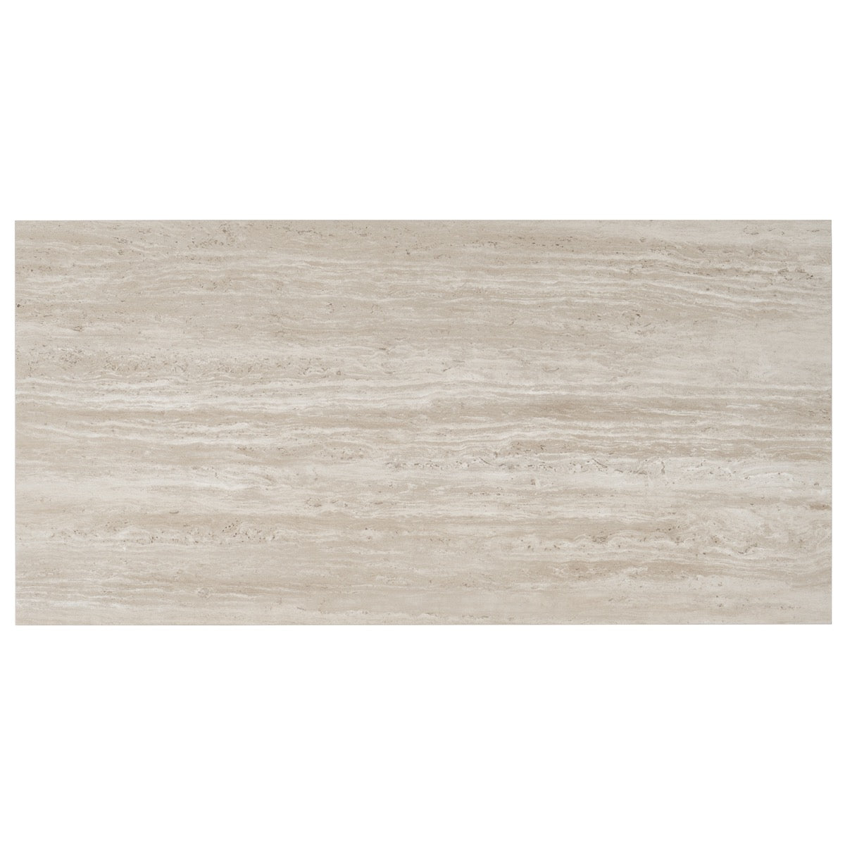 Nashville Taupe Beige 12x24 Travertine Look Matte Porcelain Tile