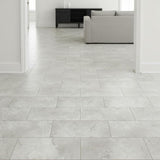 Inverness Travertine 22 MIL x 11.9 in. W x 23.8 in. L Click Lock Waterproof Vinyl Tile Flooring (17.7 sqft/case)