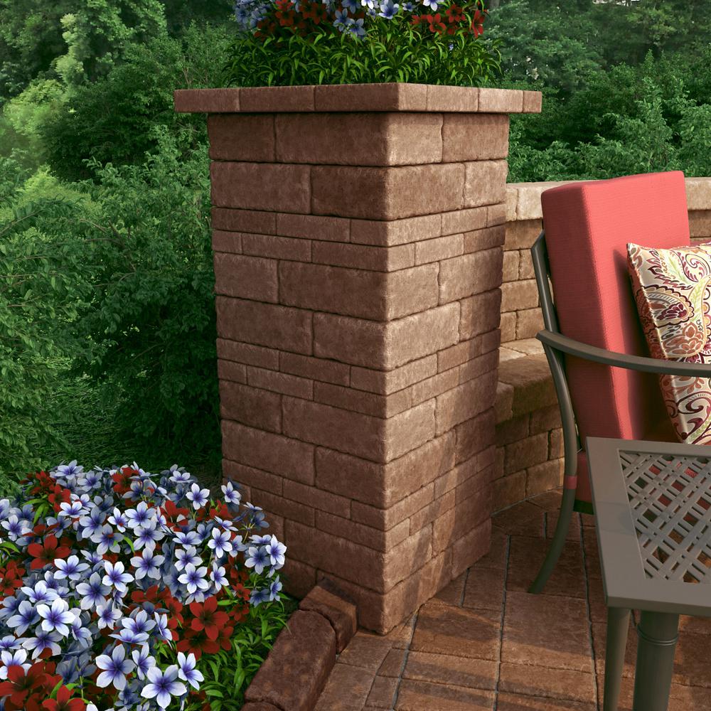 Pavestone RumbleStone Medium 3.5 in. x 7 in. x 7 in. Sierra Blend Concrete Garden Wall Block (144 Pcs. / 24.5 Face ft. / Pallet)