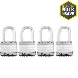 Master Lock 4-Pack 2-in Steel Keyed Padlock - Super Arbor