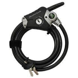 Master Lock 72-in Black/Silver Steel Keyed Cable Lock - Super Arbor