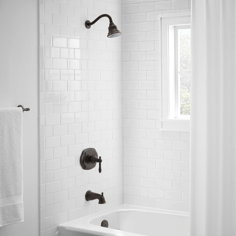 Lyndhurst Single-Handle 3-Spray Tub and Shower Faucet in Bronze - Super Arbor