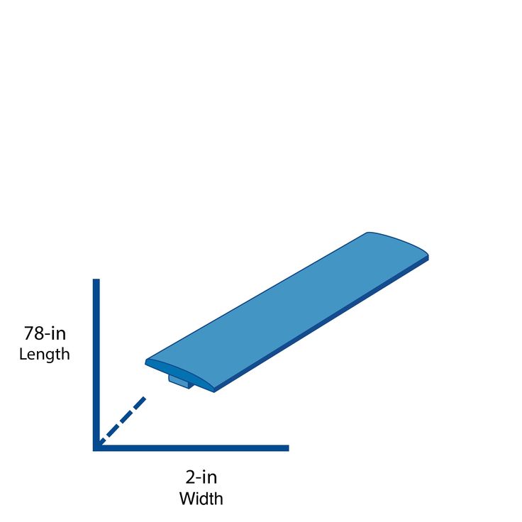 Flexco Gunstock 0.46-in T x 2-in W x 78-in L Solid Wood Floor T-moulding